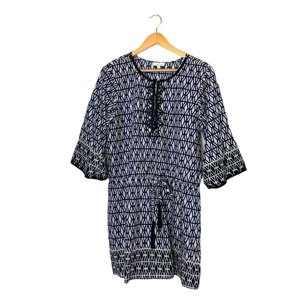 Tyler Böe Dress Swim Cover Blue Knee Length Size Large NWT